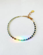 Load image into Gallery viewer, ORBIT BRACELET - Blue Tourmaline / gold fill

