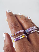 Load image into Gallery viewer, GEM GRADIENT RING - Amethyst / Moonglow - size 8/9
