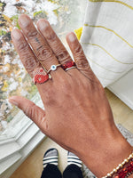 Load image into Gallery viewer, Evil Eye Ring - gold fill
