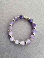 Load image into Gallery viewer, ORBIT RING - Amethyst - FEBRUARY BIRTHSTONE 💜 - size 8/9
