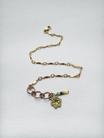 Load image into Gallery viewer, DAPPED BAR Chain Bracelet - 14K gold fill - medium
