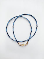 Load image into Gallery viewer, Mini Stripe Necklace - blue / black
