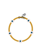 Load image into Gallery viewer, BYOB : Evil Eye Bracelet ~ solid (1 color + elastic or adjustable)
