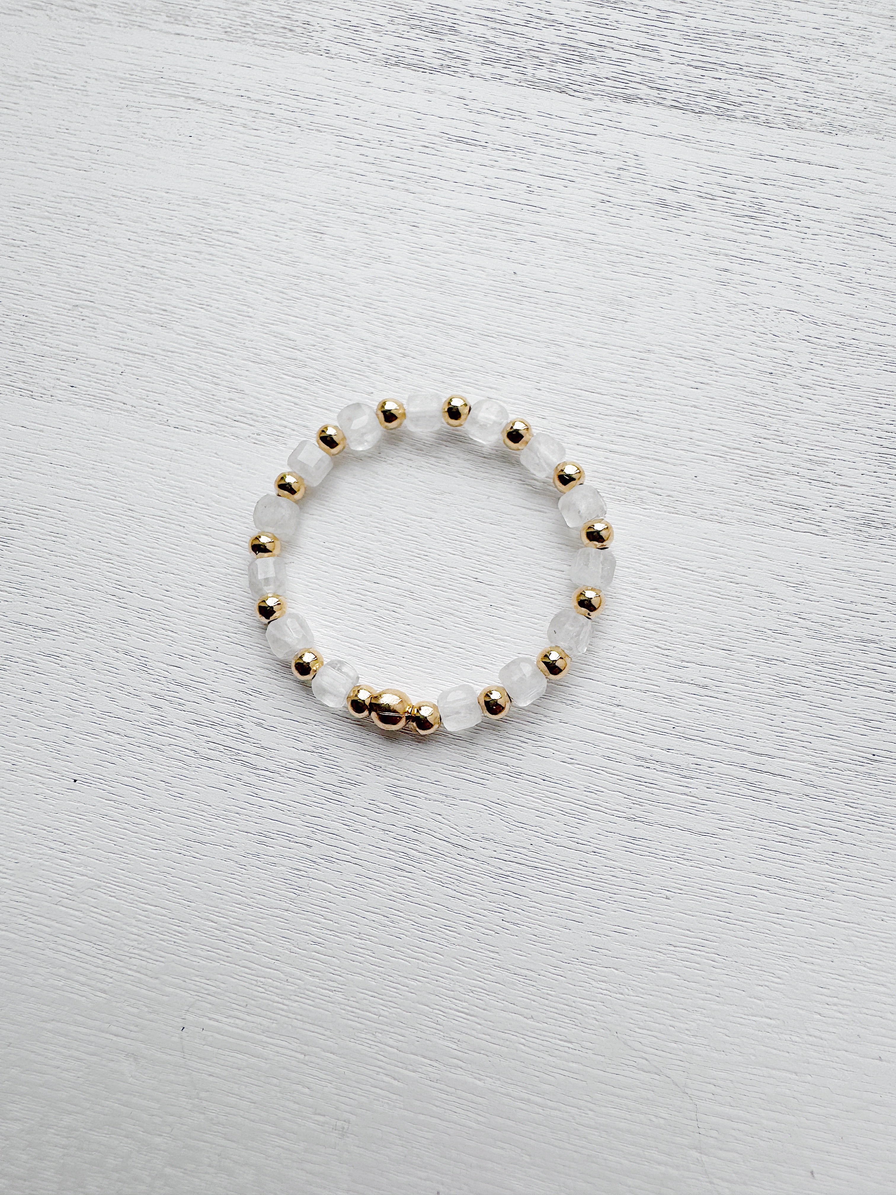 Orbit Ring - Moonstone / gold fill