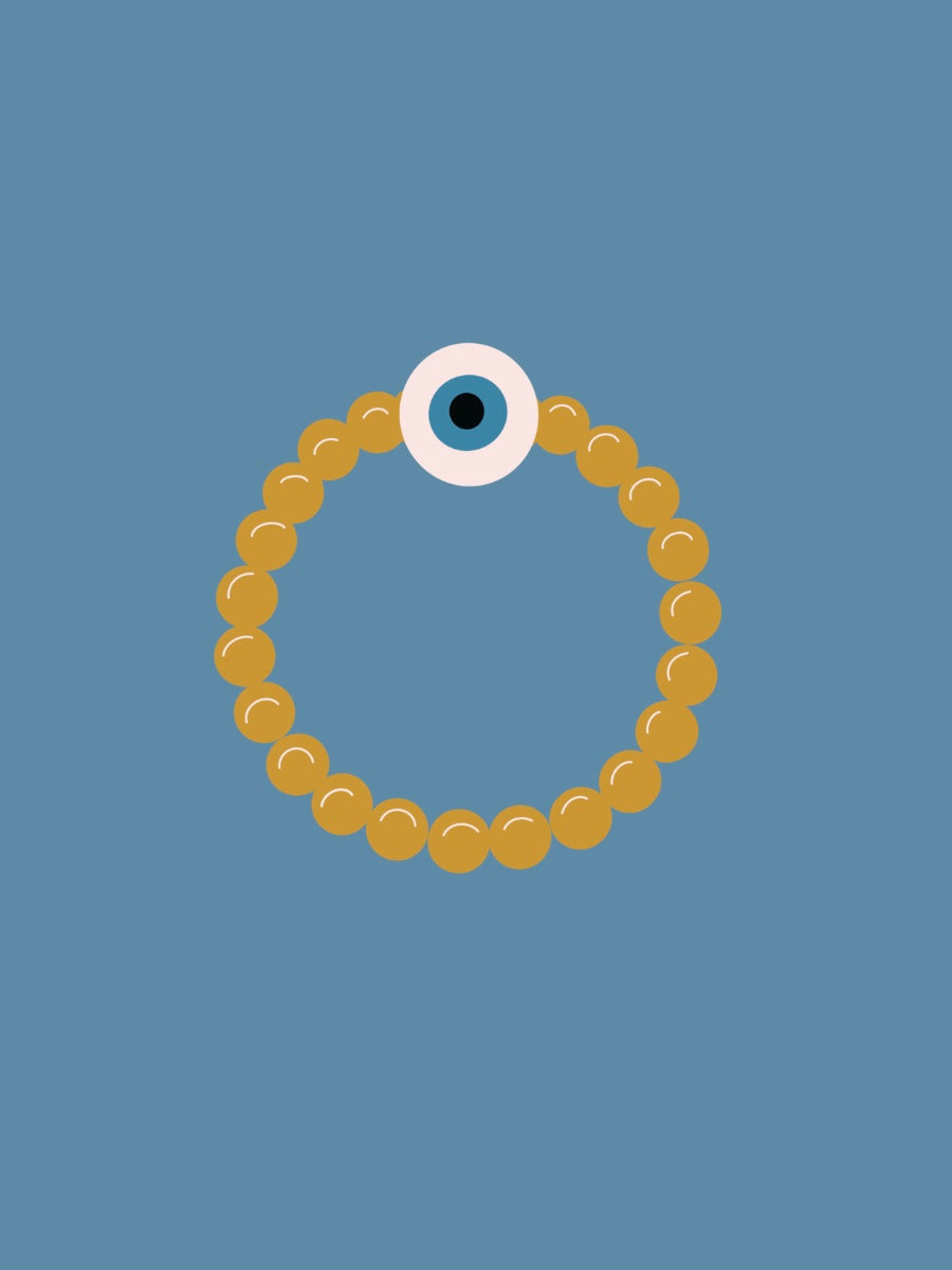 Evil Eye Ring - gold fill