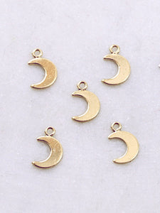 Gold Filled Crescent Moon Charm