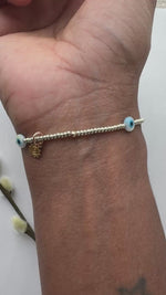 Load and play video in Gallery viewer, EVIL EYE BRACELET - silver
