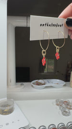 Load and play video in Gallery viewer, EVERYDAY HOOPS - gold fill - pick your charms
