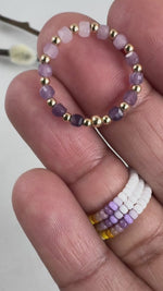 Load and play video in Gallery viewer, ORBIT RING - Amethyst - FEBRUARY BIRTHSTONE 💜 - size 8/9

