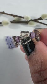 Load and play video in Gallery viewer, BIGGIE STAR RING - lavender monochrome
