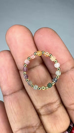 Load and play video in Gallery viewer, ORBIT RING - Rainbow Gemstone Mix

