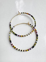 Load image into Gallery viewer, MINI STRIPE HOOPS - andromeda
