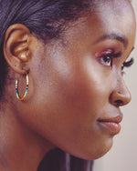 Load image into Gallery viewer, WS : Ombre Serpent Hoops (more colors)
