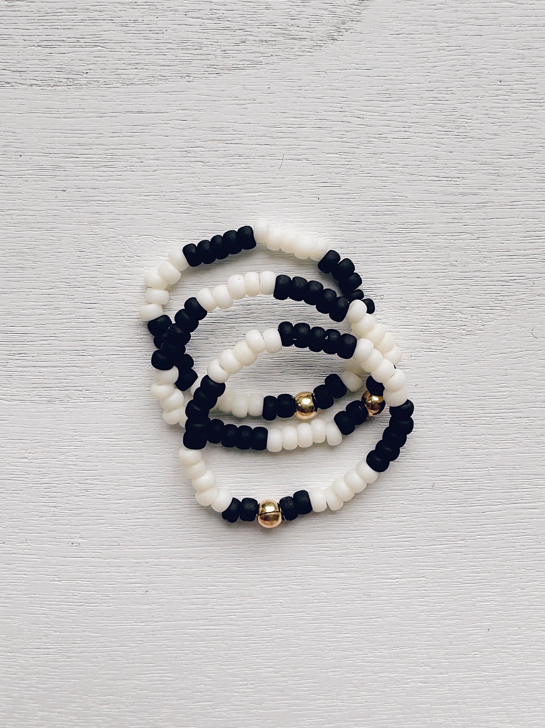 THICC STRIPE RING - black / ivory