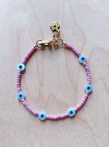 Evil Eye Bracelet - lilac v2 🔮