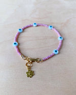 Load image into Gallery viewer, Evil Eye Bracelet - lilac v2 🔮
